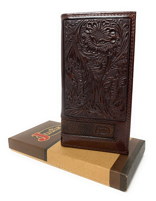 Justin Men's Tooled Rodeo Wallet - 2005767W4