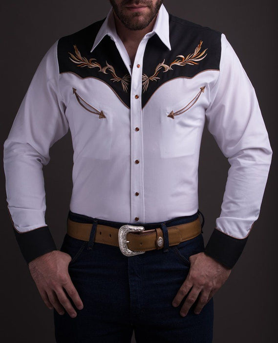 Camisa Rafael Amaya Western Style 048CA01 En Blanco