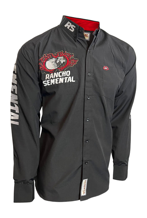 Rancho Semental Men's Black Long Sleeve Shirt - RSS30
