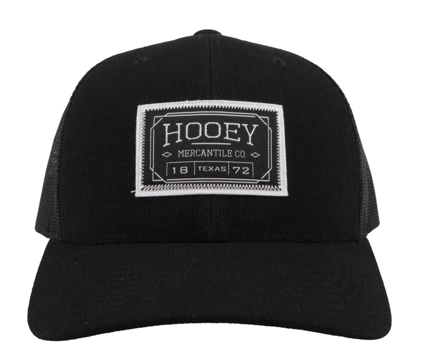 Hooey Doc Black Snapback Trucker Hat - 2102T-BK