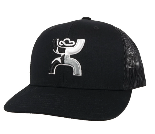 Hooey "Texican" Black Snapback Trucker Hat With Texas Flag - 2120T-BK