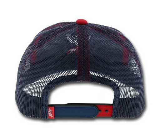 Hooey Youth "TEXICAN" 6-Panel Trucker Hat Red/White/Blue  1909T-WHBL-Y