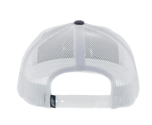 Hooey "Zenith" 6-Panel Trucker Hat Grey/White  2024T-GYWH