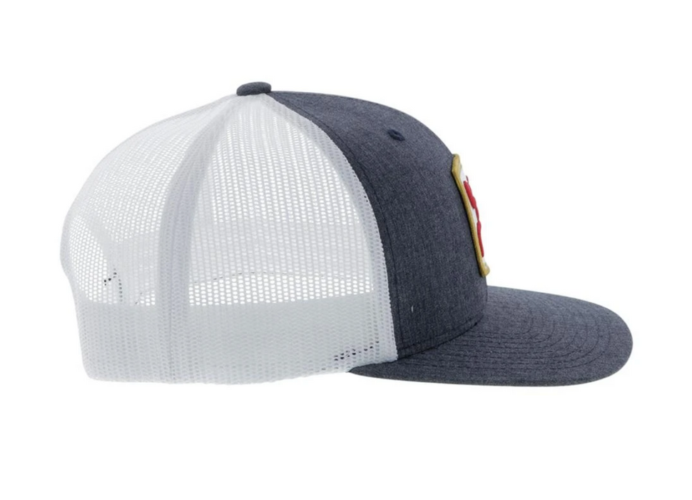 Hooey "Zenith" 6-Panel Trucker Hat Grey/White  2024T-GYWH