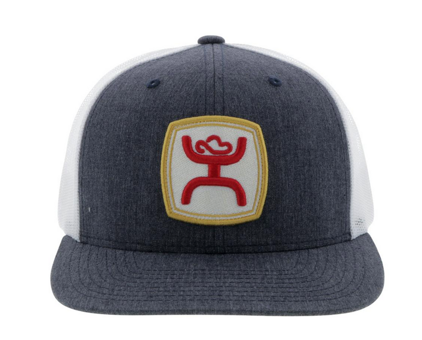 Hooey "Zenith" 6-Panel Trucker Hat Grey/White  2024T-GYWH