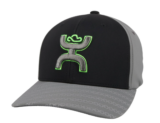 Hooey "Solo III" FlexFit Black/Grey  Fitted Cap 2119BKGY