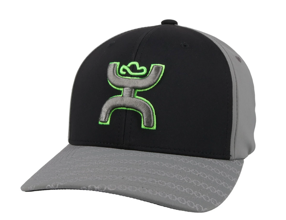 Hooey "Solo III" FlexFit Black/Grey Fitted Cap 2119BKGY