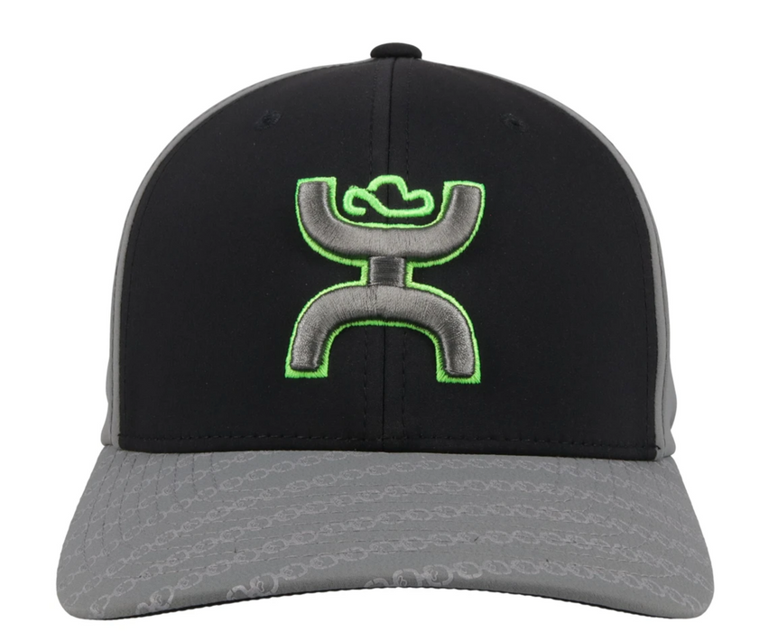 Hooey "Solo III" FlexFit Black/Grey  Fitted Cap 2119BKGY