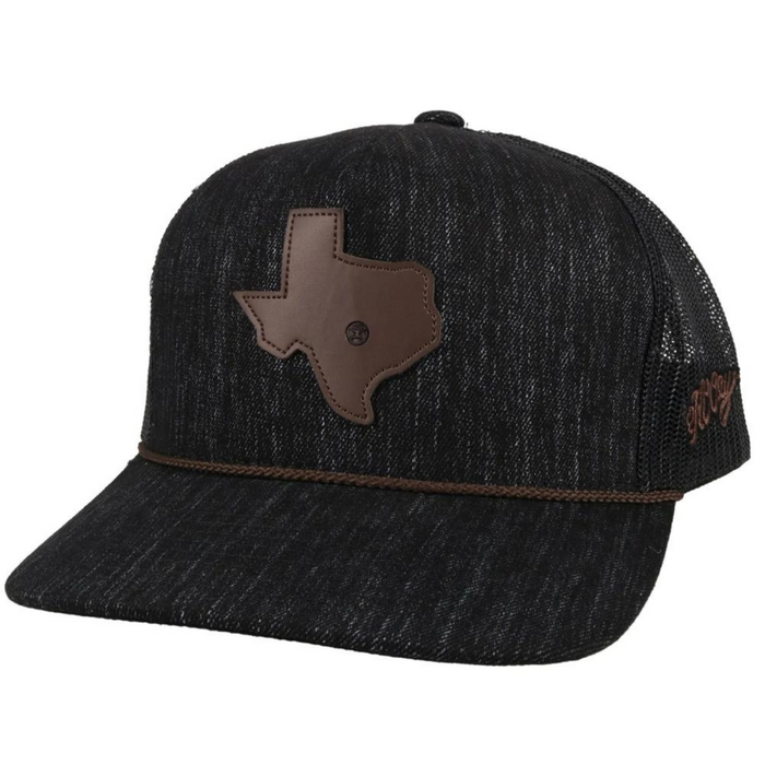Hooey Tejas Dark Grey Trucker Hat - 2047T-BK