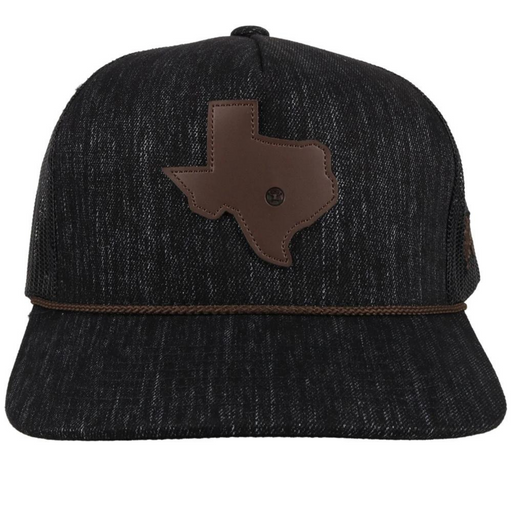 Hooey Tejas Dark Grey Trucker Hat - 2047T-BK
