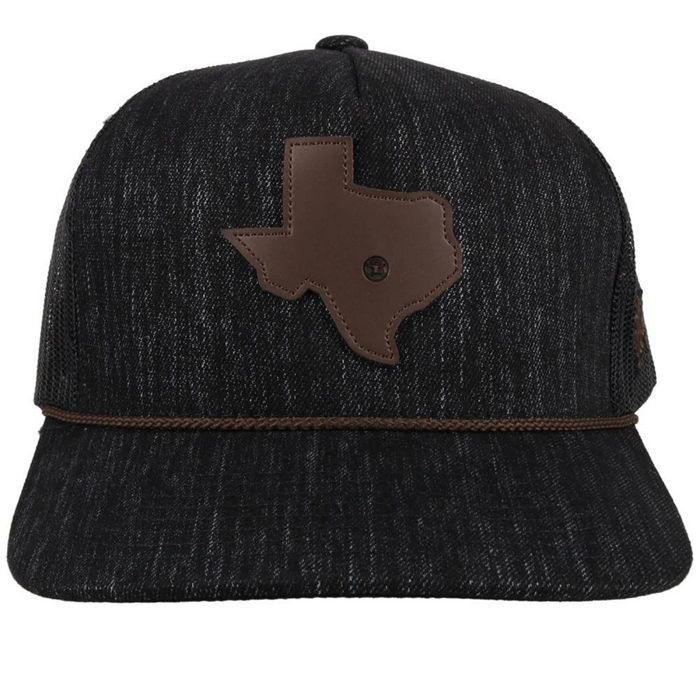 Hooey Tejas Dark Grey Trucker Hat - 2047T-BK