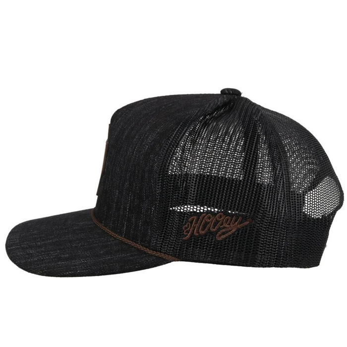 Hooey Tejas Dark Grey Trucker Hat - 2047T-BK