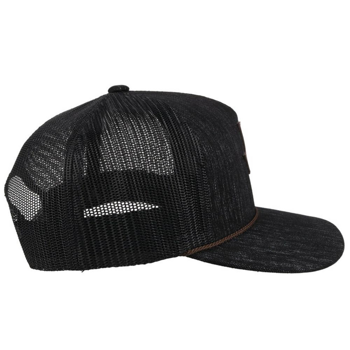 Hooey Tejas Dark Grey Trucker Hat - 2047T-BK