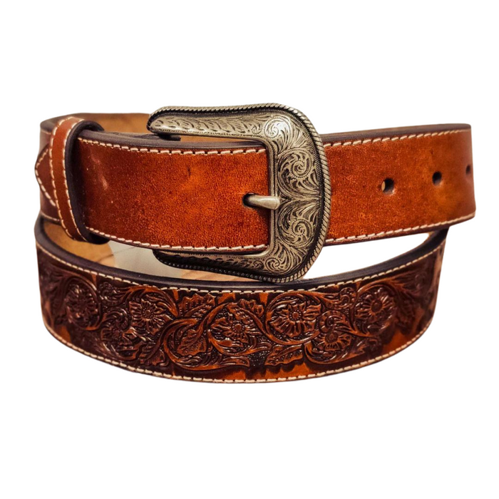 Cinturón de inlay turquesa con herramientas Hooey Pecan 1914BE5