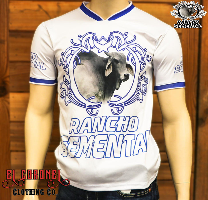 Camiseta Rancho Semental En Blanco