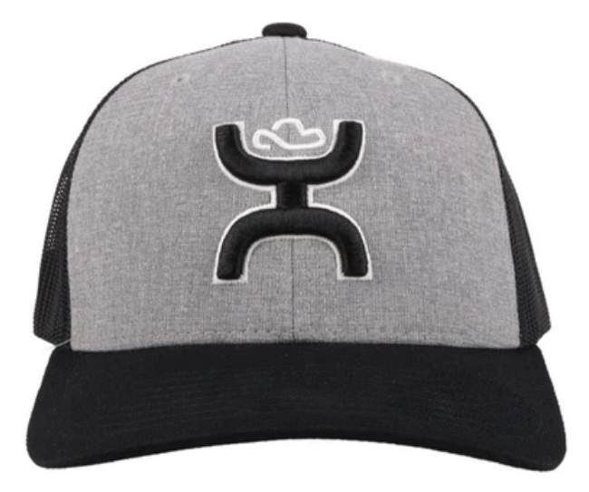 Hooey Sterling Grey/Black Baseball Cap - 2106T-GYBK