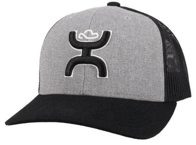Hooey Sterling Grey/Black Baseball Cap - 2106T-GYBK