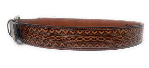 Hooey Geometric Tooled Western Belt - 1873BE1