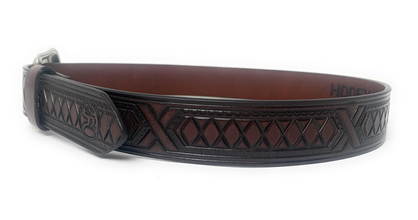 Hooey Men's Roughy Chocolate Diamonds Western Belt - 2071BE1