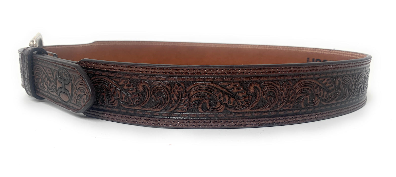 Cinturón de inlay turquesa con herramientas Hooey Pecan 1914BE5