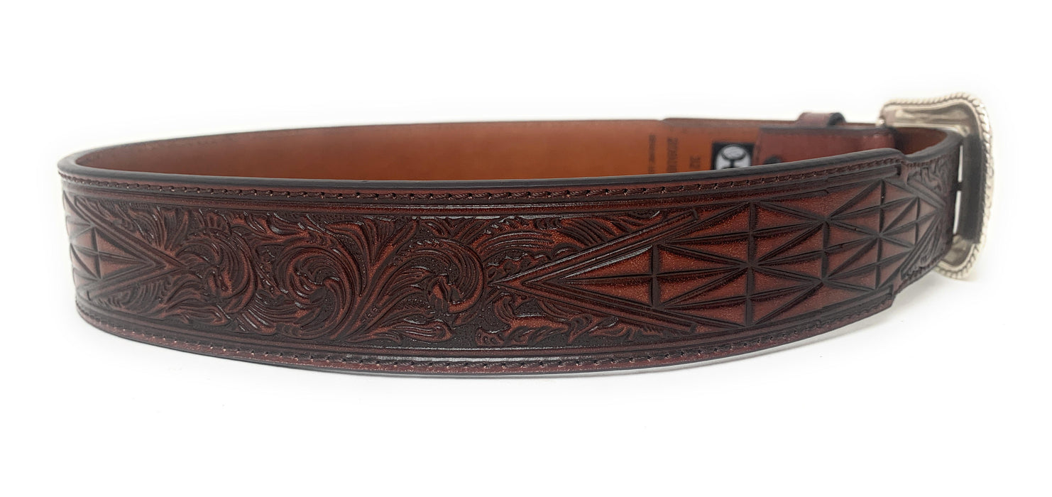 Hooey Men's Tapered Geo & Floral Western Belt - 2080BE4