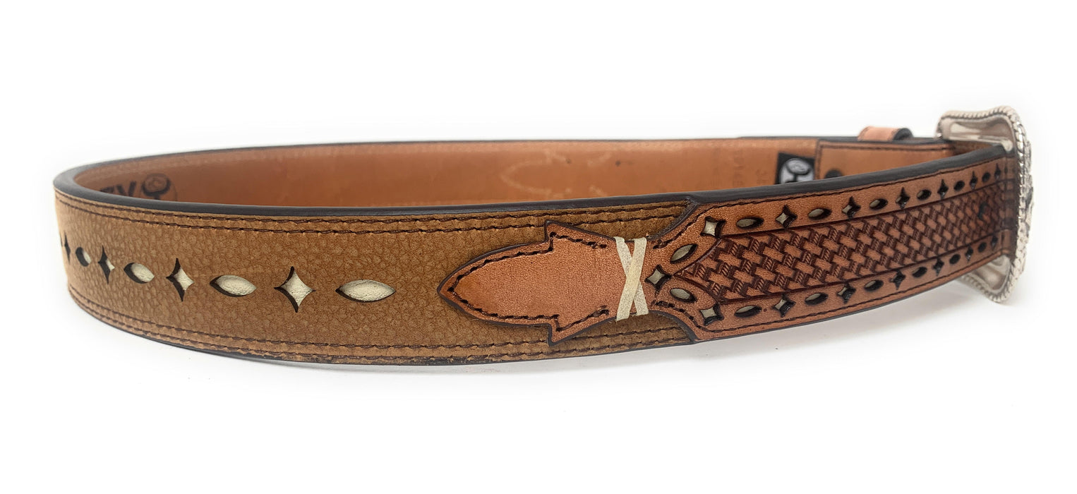 Hooey Men's Oval Diamond Western Belt - 1914BE4