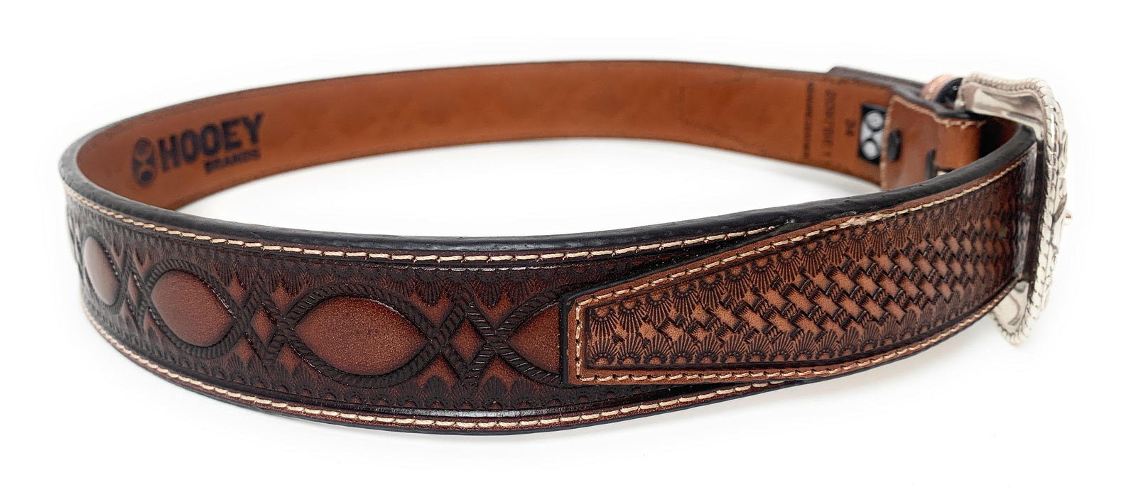 Hooey Roughy Men's Belt Rope Geometric Style - 2097BE1