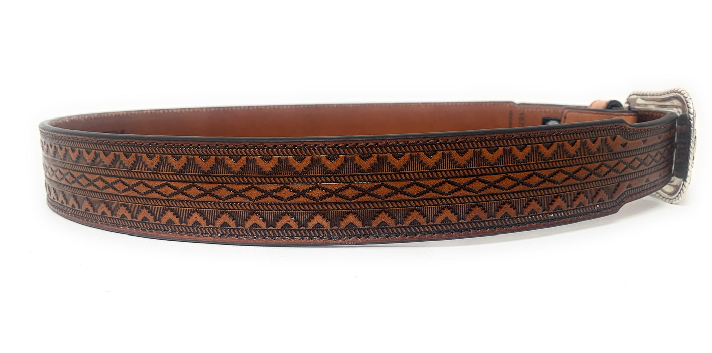 Hooey Geometric Tooled Western Belt - 1873BE1