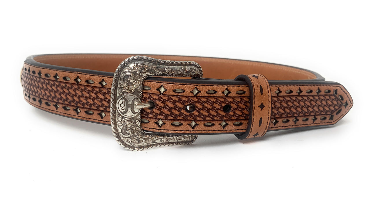 Hooey Men's Oval Diamond Western Belt - 1914BE4