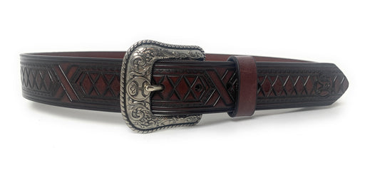 Hooey Men's Roughy Chocolate Diamonds Western Belt - 2071BE1