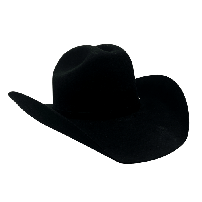 Long Rope 4X Texas Black Felt Cowboy Hat