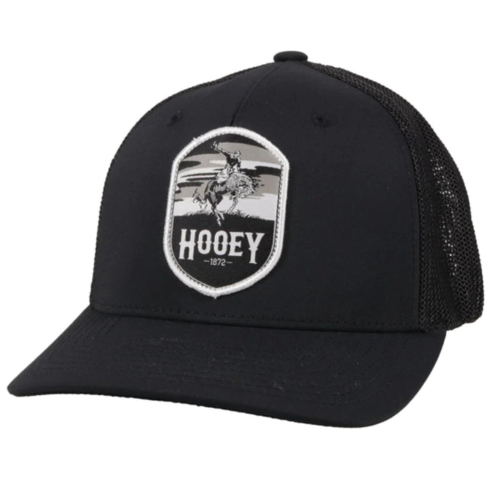 "Cheyenne" Hooey Black 5-Panel Flexfit Hat with Patch - 2144BK