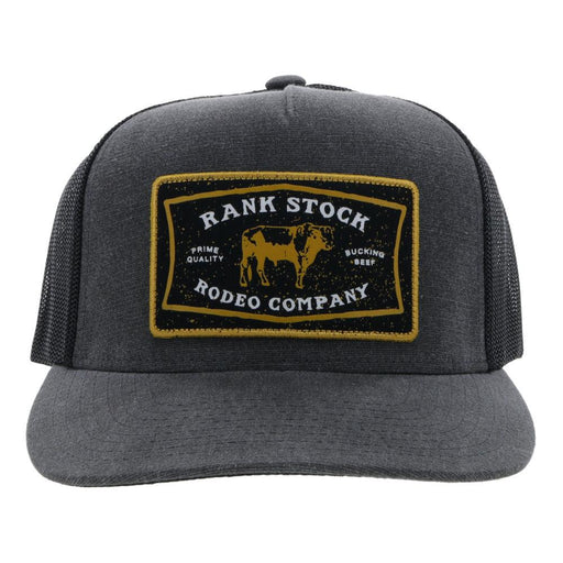 Hooey Rank Stock Rodeo Company Snapback Charcoal - 2158T-CHBK