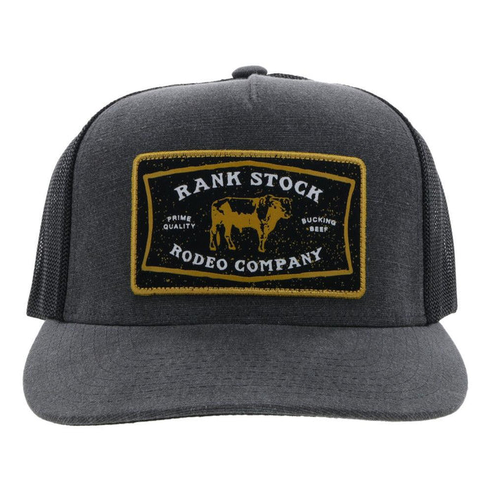 Hooey Rank Stock Rodeo Company Snapback Charcoal - 2158T-CHBK