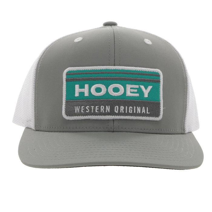 Hooey Horizon Grey/White Trucker Snapback Hat - 2235T-GYWH