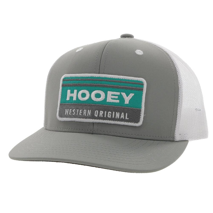 Hooey Horizon Grey/White Trucker Snapback Hat - 2235T-GYWH