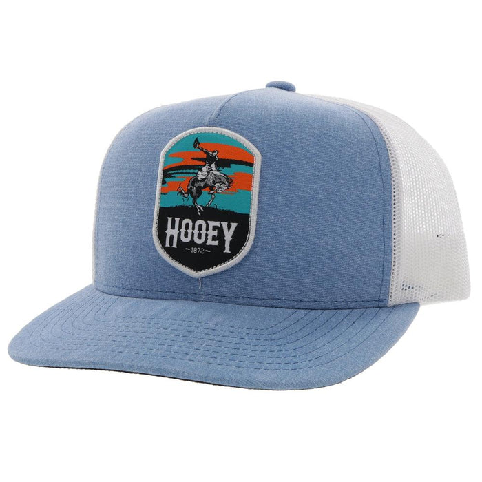 Hooey "Cheyenne" Blue/White Snapback Hat - 2244T-BLWH