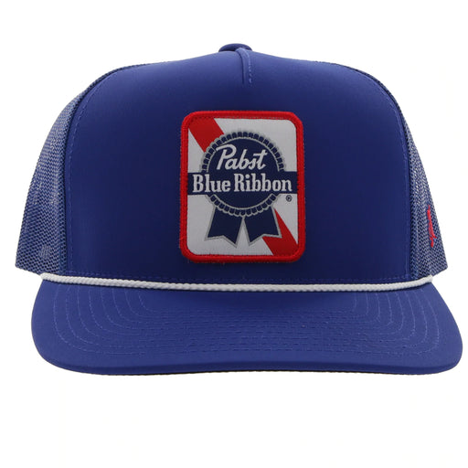 Hooey Pabst Blue Ribbon 5-Panel Trucker Hat with Patch - 2274T-BL