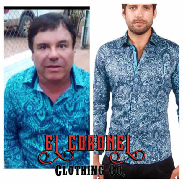 Crazy Paisley Button Down Shirt El Chapo Style | BARABAS