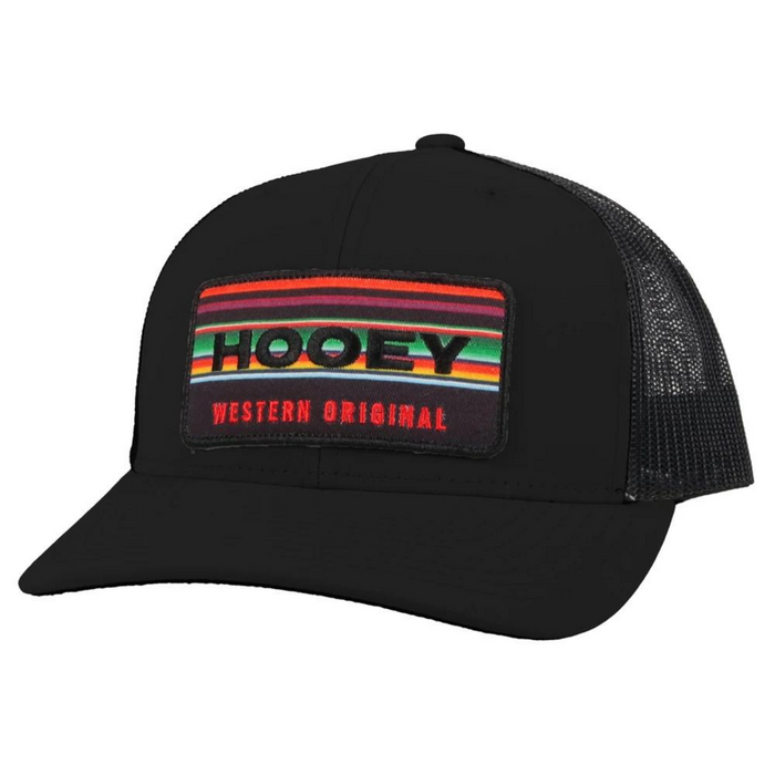 Hooey Horizon Odessa Fabric Black Snapback Hat - 2135T-BK