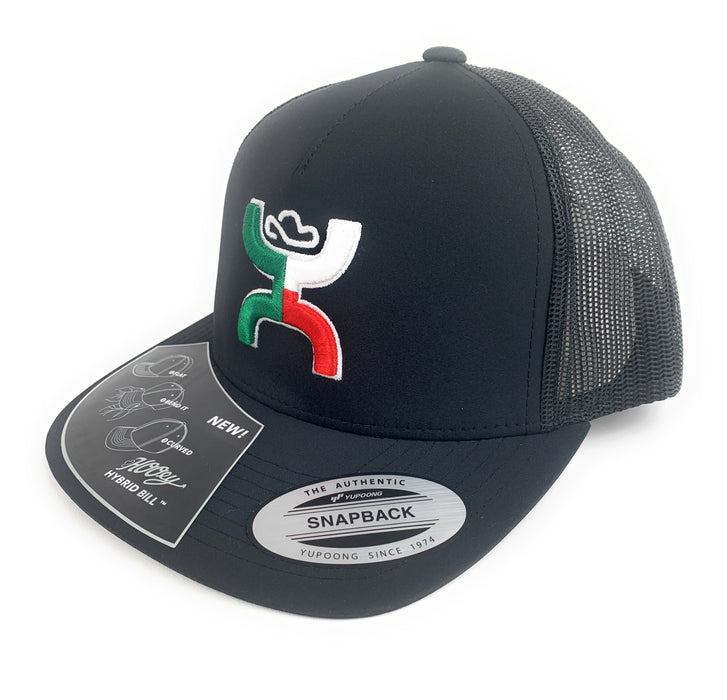 HOOEY Men's Texican Trucker Cap - 1909T BLACK