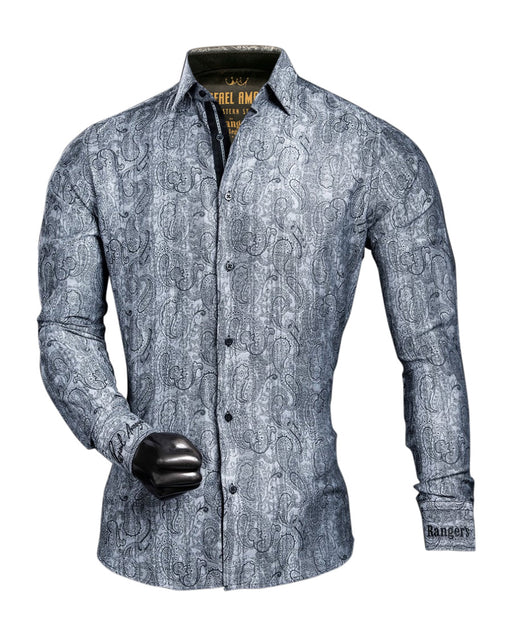 Rafael Amaya Luxury Collection Gray Belek Style Shirt - 238CA01