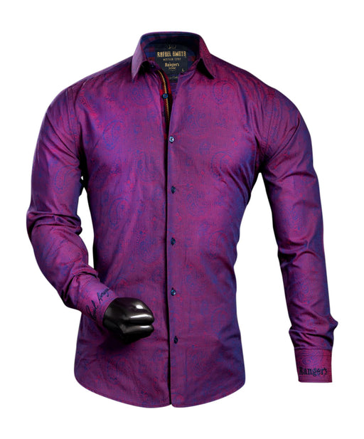 Rafael Amaya Luxury Collection Style Canavari Purple Shirt - 230CA01