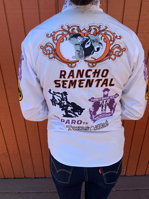 Rancho Semental Womens White long Sleeve Shirt