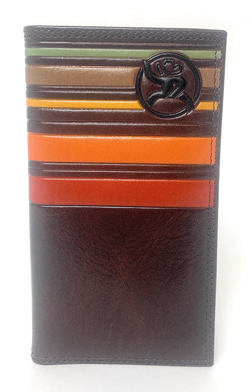 Hooey Roughy Signature Rodeo Wallet Sunset Stripe 