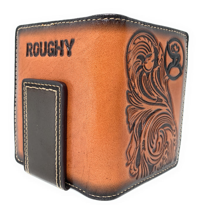 Hooey Roughy Signature Bifold Card Wallet Saddle Tan - 2001565M4