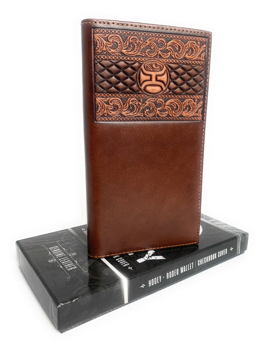 Hooey Signature Rodeo Wallet Brown W/ Tooling - 2095566W7
