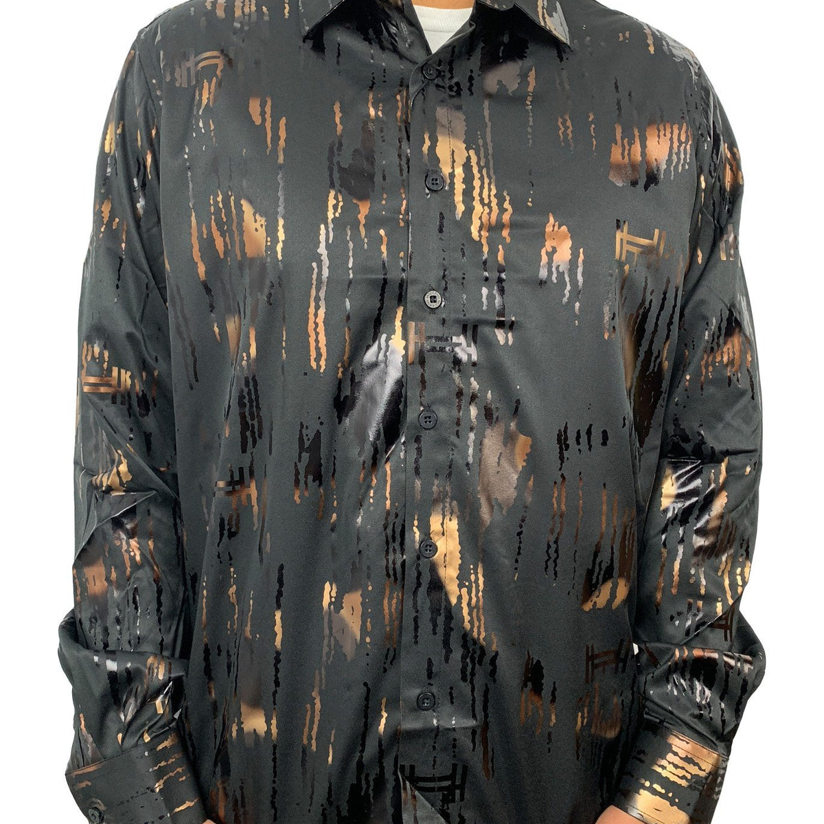 pacinoble mens long sleeve fashion luxury design print dress shirt Moderno Men's Dress Shirt Casual Long Sleeve Button Down Shirt — El Coronel  Clothing Co