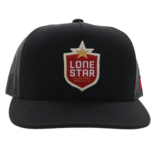 Hooey "Lone Star Shield" 5-Panel Trucker Hat with Patch - LS011T-BK