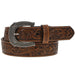 Hooey Men's Original Roughy Brown Arrow Embossed Western Belt - RMBLT027